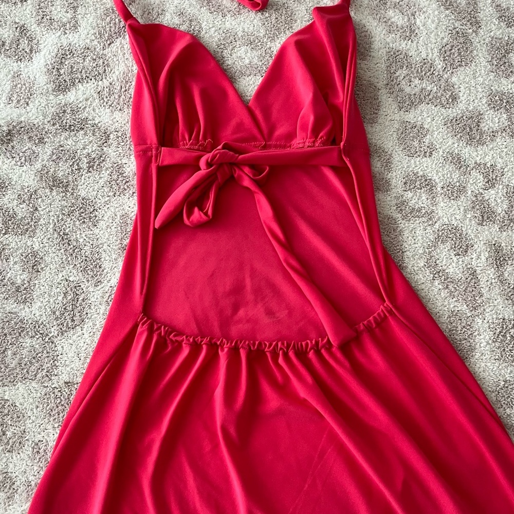 enduring cairos mini pink dress